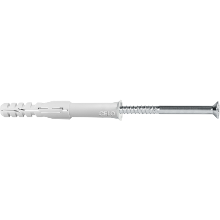 Taco multifuncional MFR SB TX con tornillo y cabeza TX para fijación en múltiples materiales