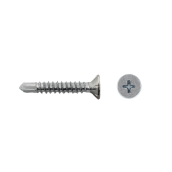 Tornillo para PVC con punta broca y rosca chapa