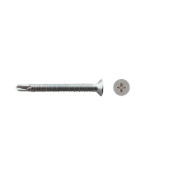Tornillo para PVC con rosca métrica y punta broca
