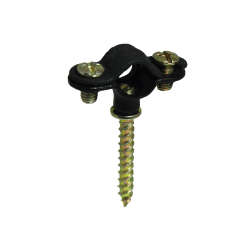 Abrazadera metálica gas M6 GNK con tornillos y varilla para fijación