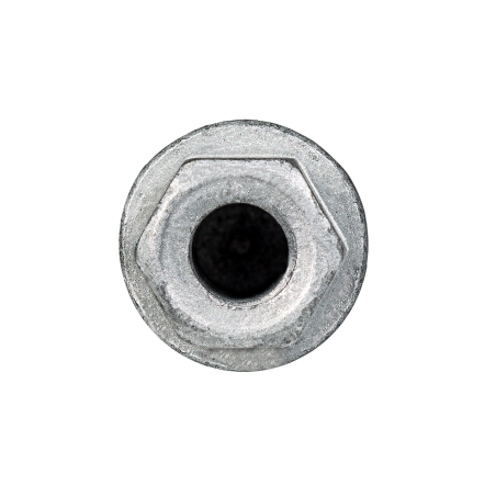 Vista frontal del manguito hexagonal del tornillo BTS-6 Ø6 para hormigón