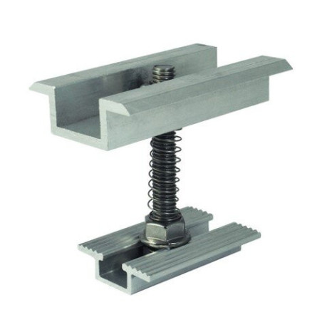 Grapa intermedia para cubiertas metálicas