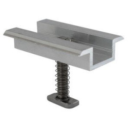 Grapa intermedia para panel solar para montaje en perfiles de estructuras solares