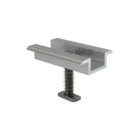 Grapa intermedia para panel solar para montaje en perfiles de estructuras solares