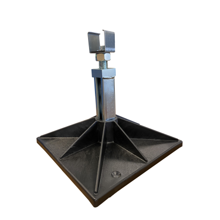 Soporte BF para cubiertas con base plástica y perfil metálico