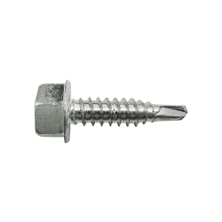 Tornillo autotaladrante DIN 7504KE con cabeza hexagonal para fijación metálica