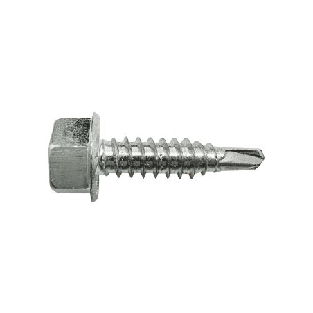 Tornillo autotaladrante DIN 7504KE con cabeza hexagonal para fijación metálica