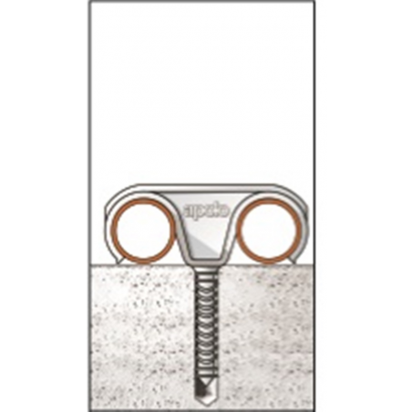 Bolsa grapa de nylon doble de fijación directa