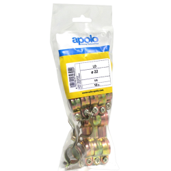 Bolsa abrazadera metálica doble M6