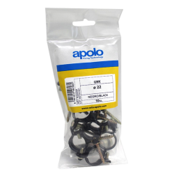 Bolsa abrazadera metálica plastificada M6 GNK