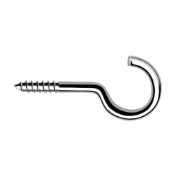 Hembrilla abierta HA con rosca para fijación en madera 