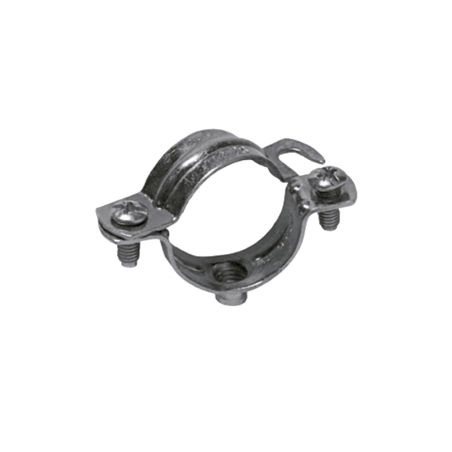Abrazadera metálica M6 NK con tornillos para fijación de tuberías