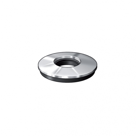 Arandela de acero con goma de EPDM cincada 