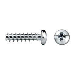 Tornillo rosca para plástico IP81 CELOPLAST con cabeza alomada PH y ranura