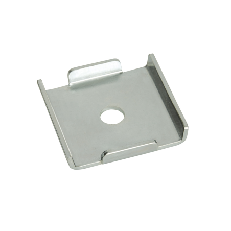 Placa de bloqueo PRS para perfiles metálicos con pestañas y orificio central