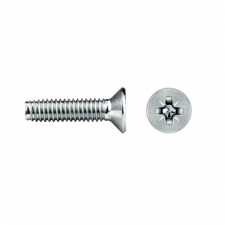 Tornillo rosca trilobular TT65 TAPTITE II® con cabeza avellanada y ranura PZ