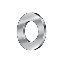 Arandela DIN 125 de acero con recubrimiento cincado para fijaciones