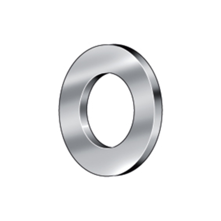 Arandela DIN 125 de acero con recubrimiento cincado para fijaciones