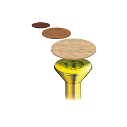 Tapón adhesivo MTAP para ocultar tornillos en madera