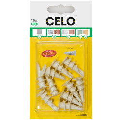 Blíster con tacos de nylon GKD para fijación directa en cartón yeso