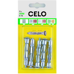 Blíster taco metálico HRM para fijar en materiales huecos