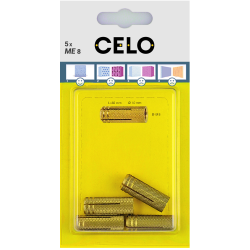 Blíster taco de latón ME con fijación segura y desmontable